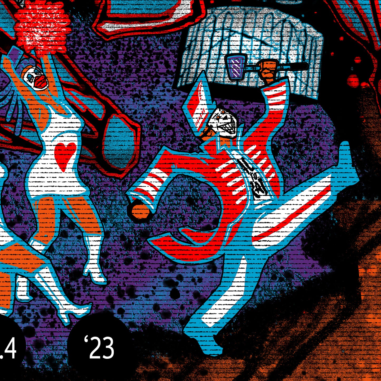 Queens of the Stone Age Poster - Seattle 2023 (regular wite paper)