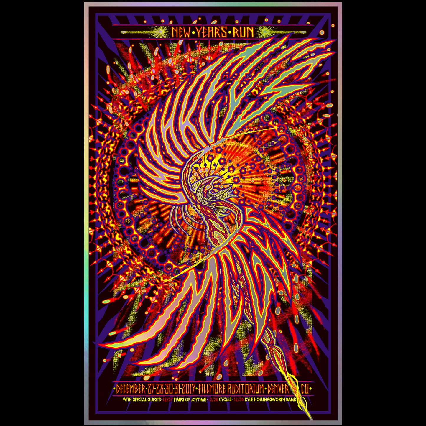 2019 Umphrey's Mcgee - FOIL - NYE poster - DENVER