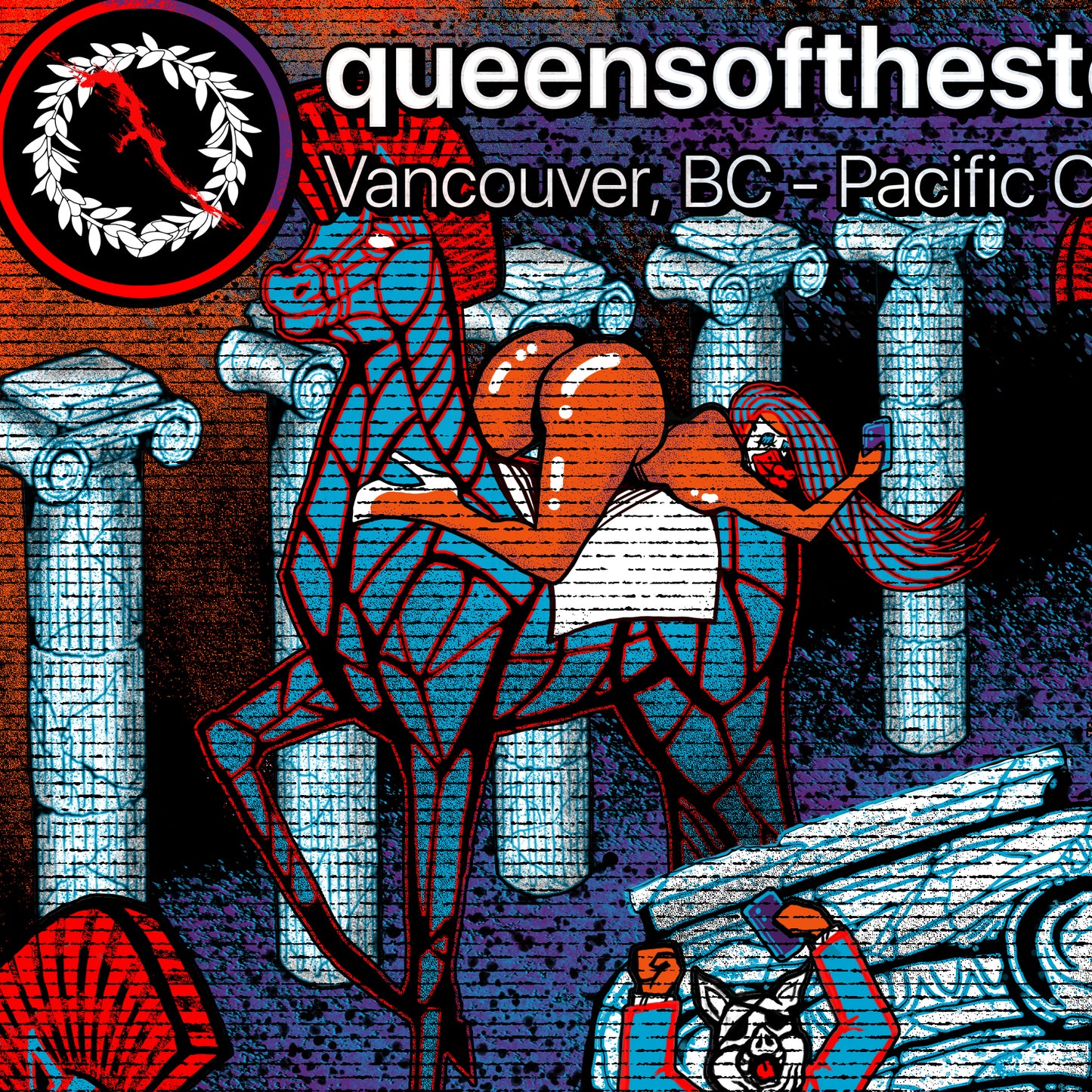 Queens of the Stone Age Poster - Vancouver 2023 (regular paper)