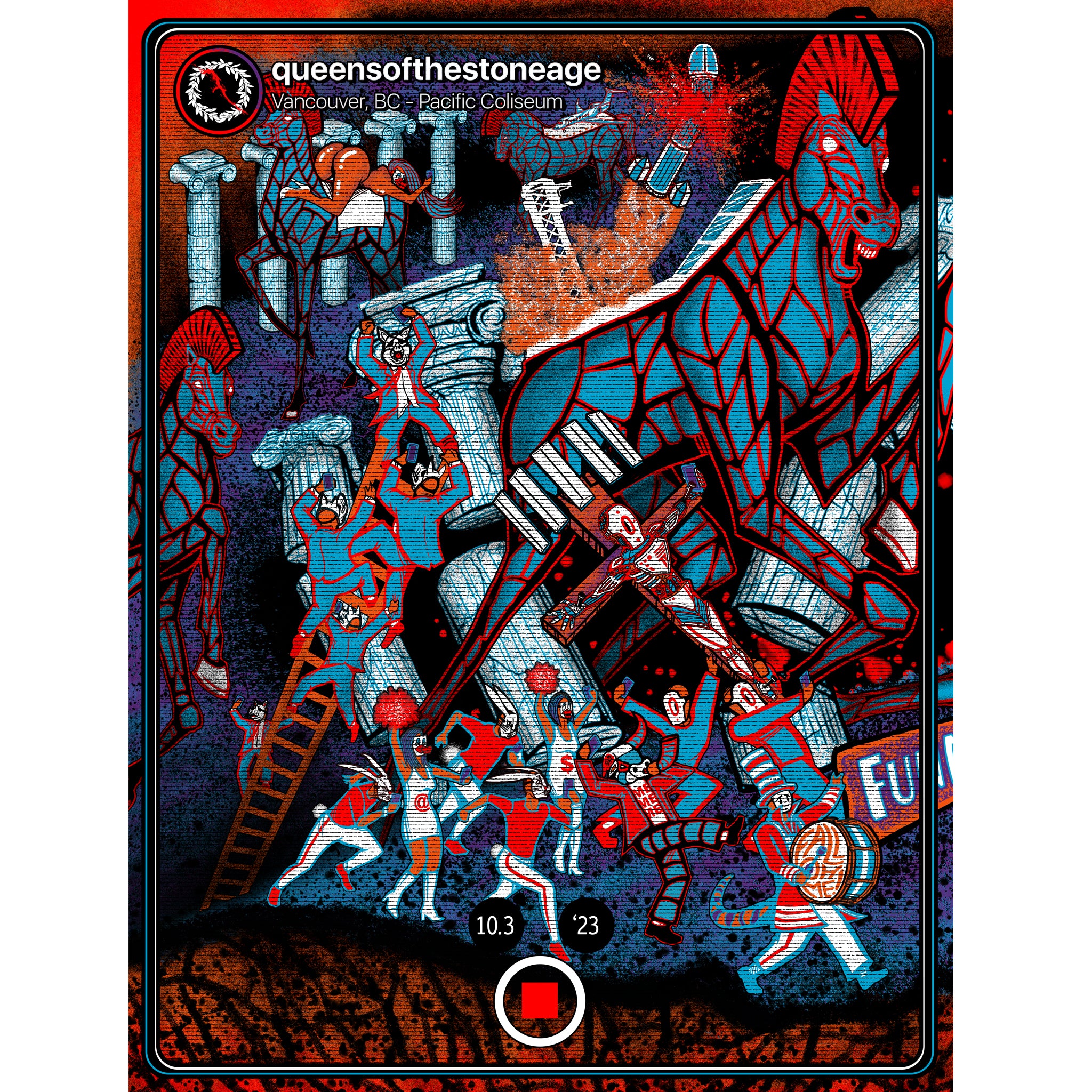 Queens of the Stone Age Poster - Vancouver 2023 (regular