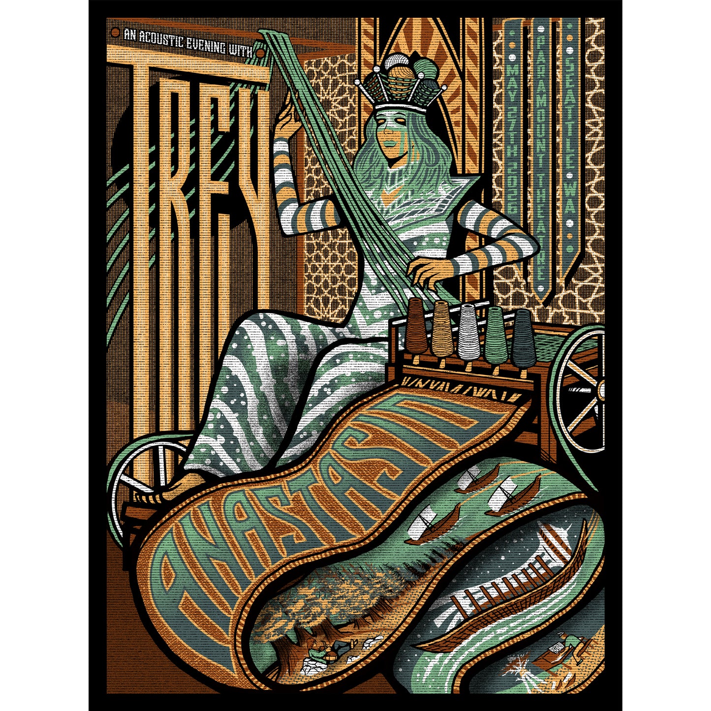 2026 TREY ANASTASIO POSTER - MAY 27TH, SEATTLE, WA