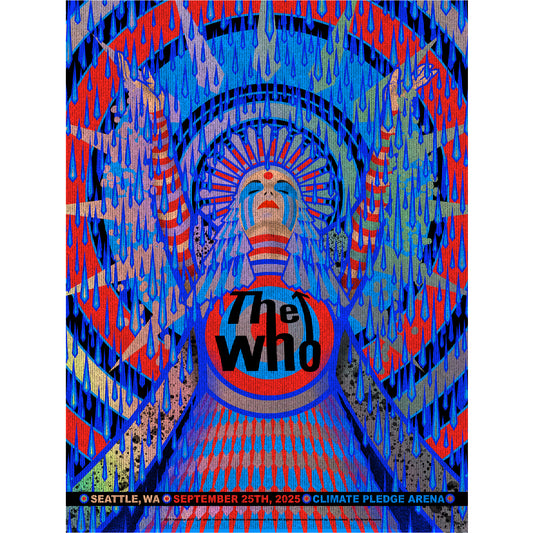 2025 THE WHO POSTER - SEPT. 25TH SEATTLE, WA (***FOIL EDITION***)