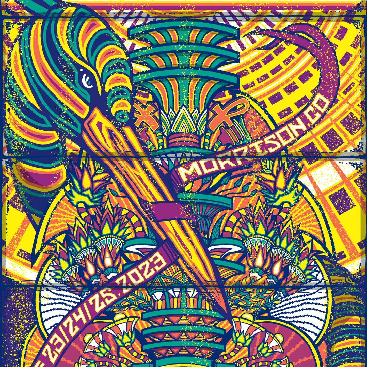 2023 Widespread Panic Poster - RED ROCKS