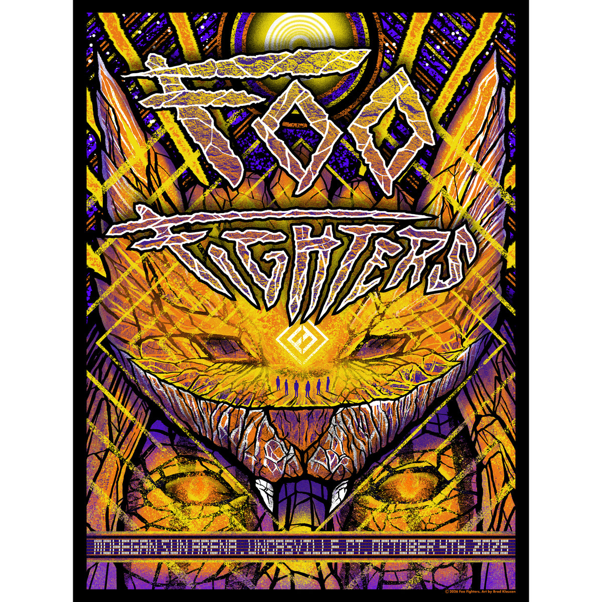 2026 FOO FIGHTERS POSTER - OCTOBER 4TH, UNCASVILLE, CT