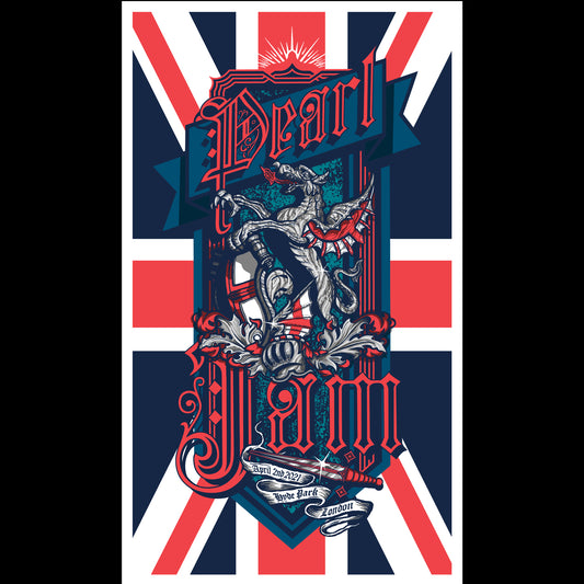 2021 pearl Jam Poster - London 2010 Stream